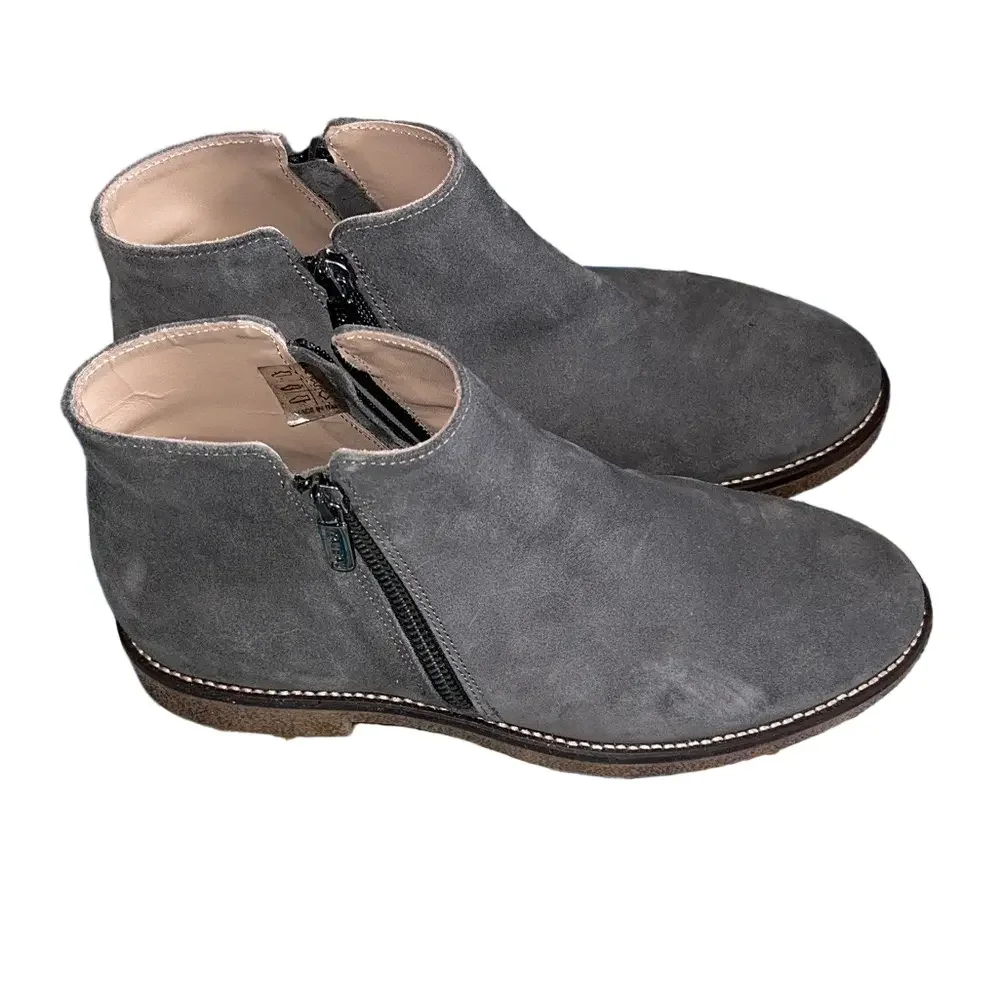 Italeau Foliana Gray Ankle Booties Made In Italy Size 39